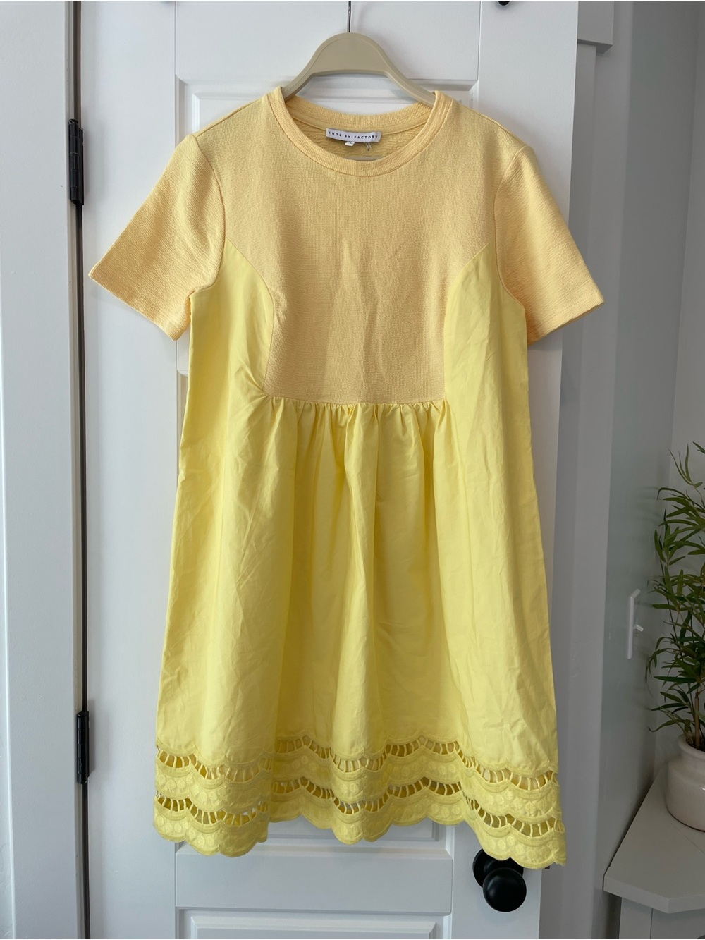 English Factory Butter Yellow Dress